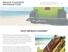 Tablet Screenshot of beachcleaner.com